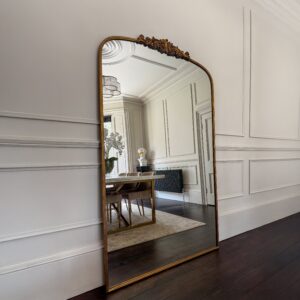 Amelia - Full Length Gold Arched Metal Mirror 200cm x 121cm