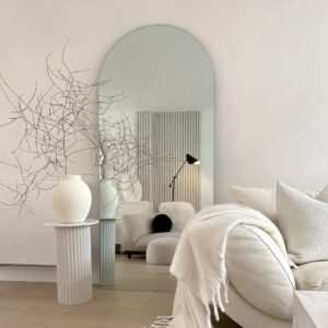 Edge - Large Frameless Arched Full Length Mirror 179cm x 80cm